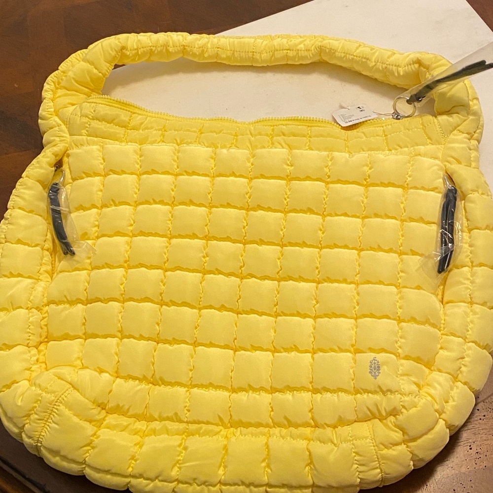 Free People Movement Yellow Quilted Women's Bag. Popular color sold out! NWT